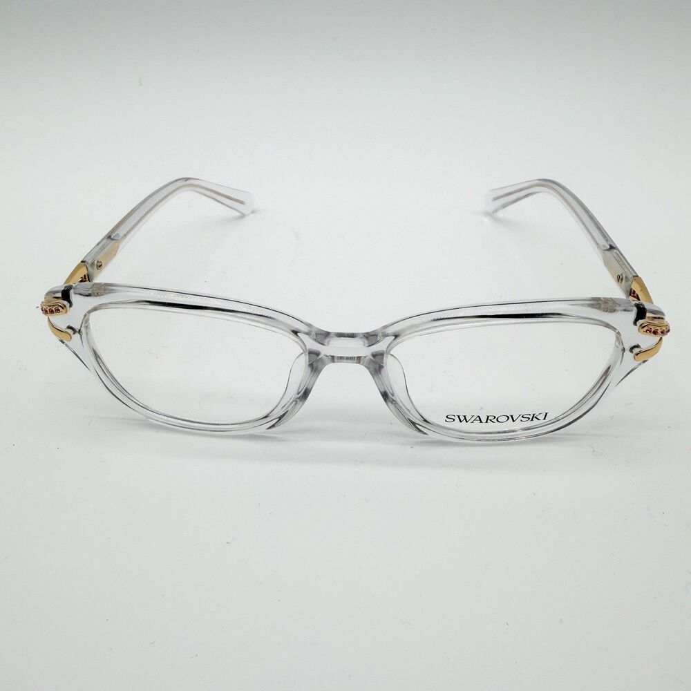 Swarovski SK2032 Eyeglasses Frames Transparent Crystal Demo Lenses 54mm NEW - Picture 4 of 16